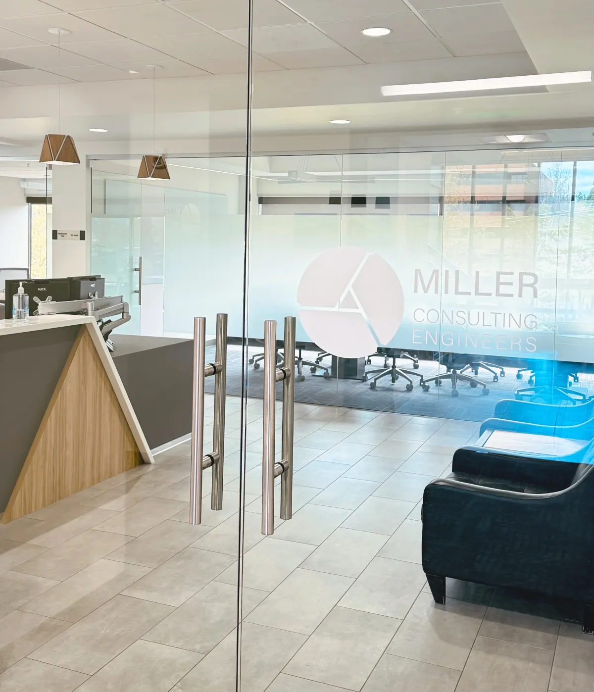 Reception at the Miller Consulting Engineers office