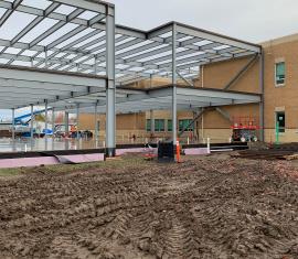 Stephens Middle School Improvements - Steel Framing