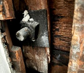 Fire Escape Repair - Testing Behind Wall