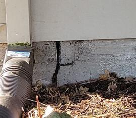 Residential Foundation Repair - Crack