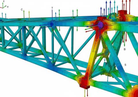 Bridge Truss Example - Finite Element Analysis Structural Engineering using Finite Element Analysis